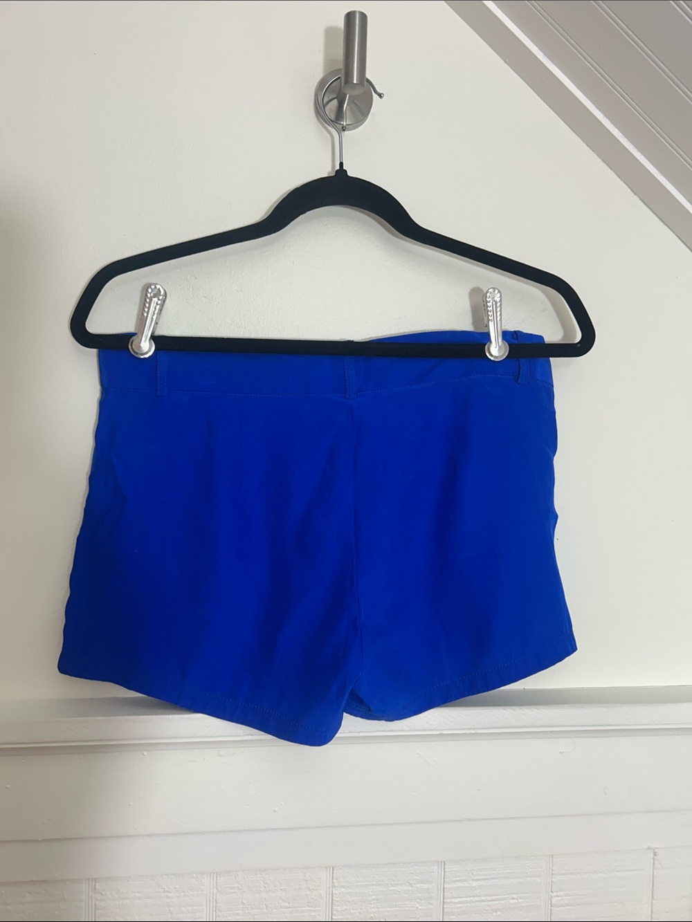 Amanda Uprichard Royal Blue 100% Silk Dress Shorts size Small - Picture 4 of 8